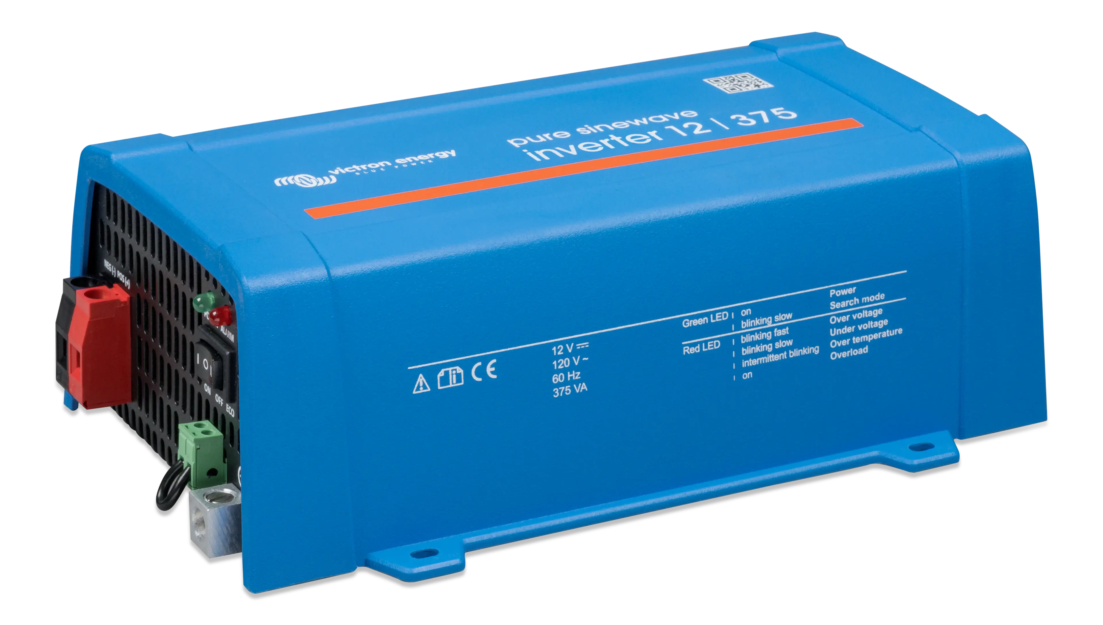 Inverter 12V 375VA 120V VE.Direct NEMA 5-15R (right)  thumbnail