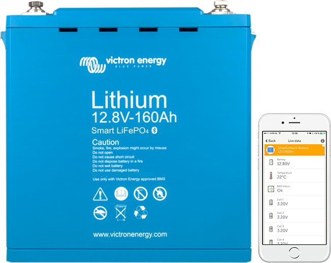 Lithium battery 12,8V Smart
