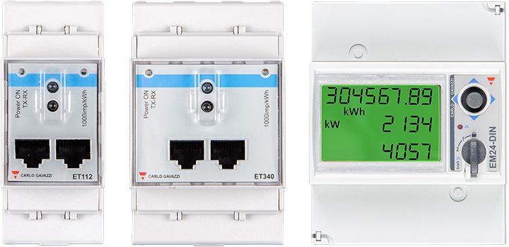 Energiamittarit ET112, ET340, EM24 Ethernet ja EM540