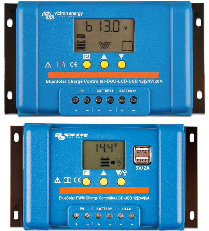 BlueSolar PWM ‑lataussäädin (DUO) LCD&USB